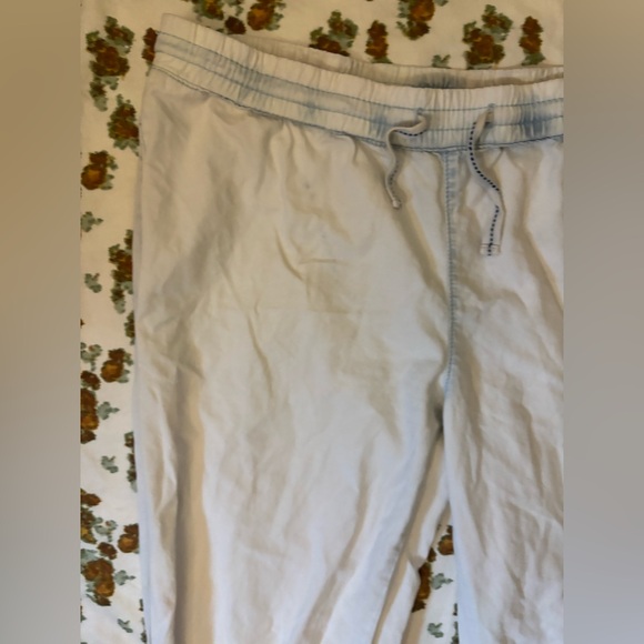 American Rag Off-White and Blue 100% Cotton Joggers Size L - Picture 4 of 16